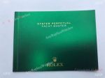 Copy Rolex Yacht-Master Green Booklet Manual English w/ Warranty card